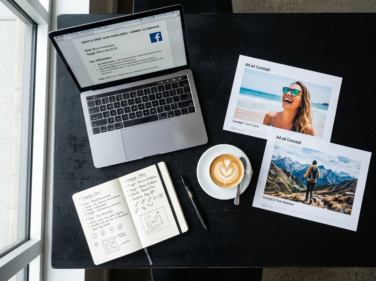 Strategy session at desk